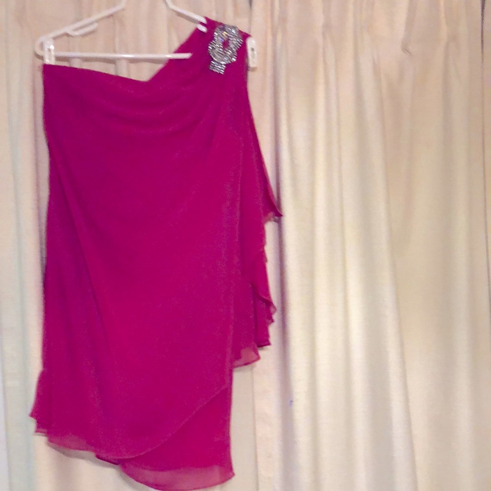 Stylish One Shoulder Mini Dress